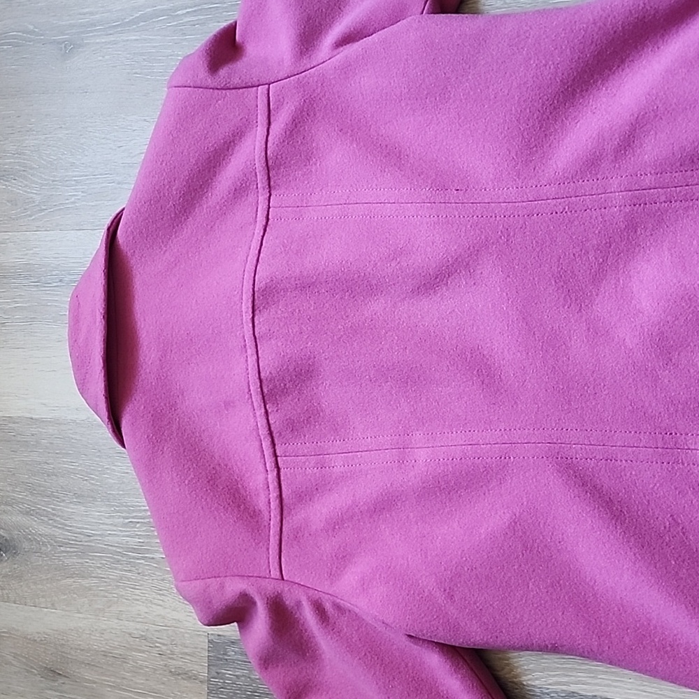 Pendleton Womens 100% Merino Wool  Pink Button Down Hip Length Peacoat Sz Medium - Picture 13 of 15